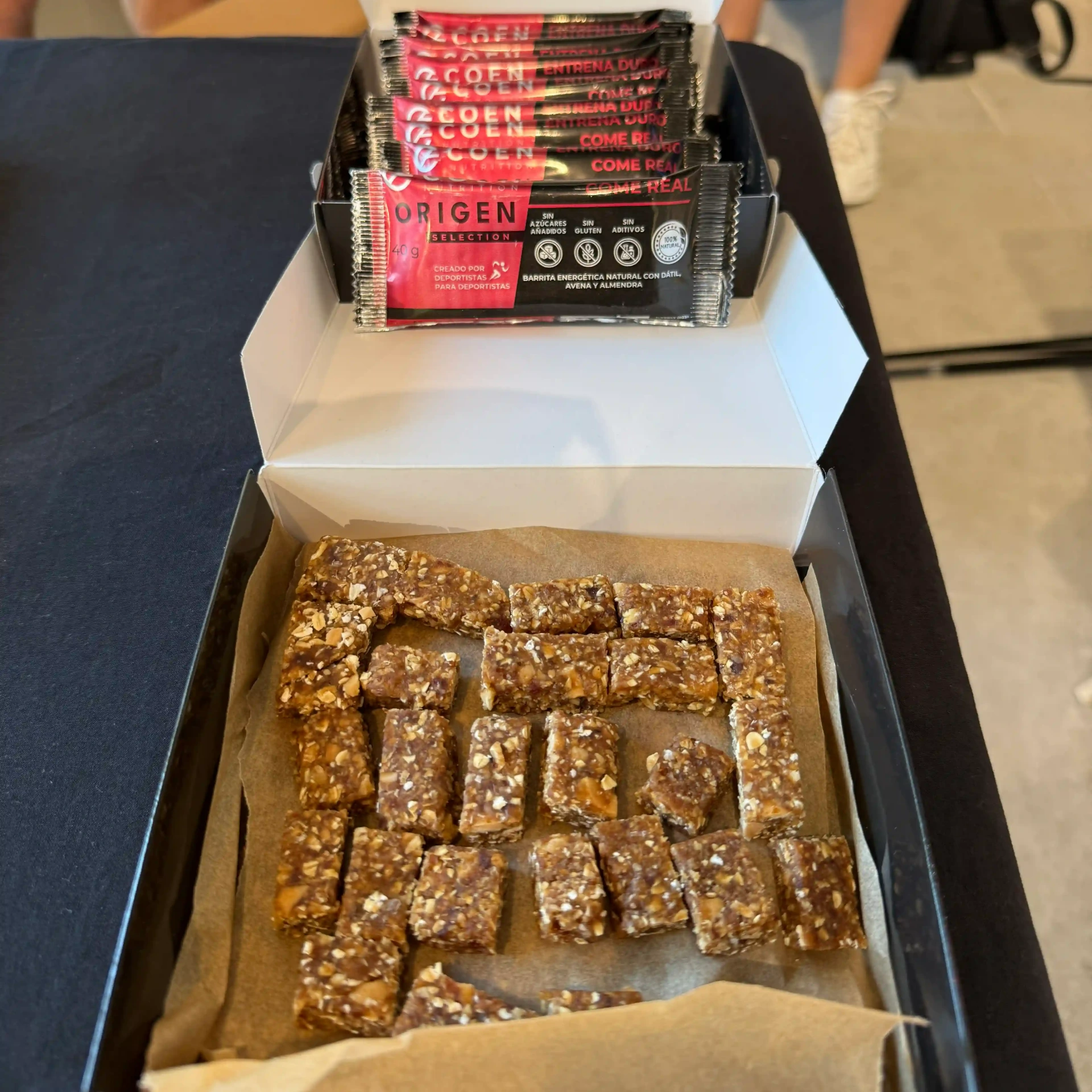 Barritas energéticas COEN ORIGEN de COEN Nutrition en evento de running en Sabadell